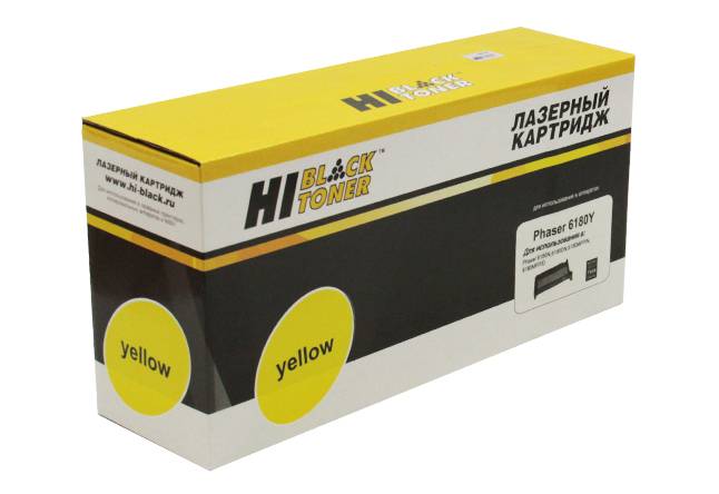 Картридж Hi-Black (HB-113R00725) для Xerox Phaser 6180n/6180MFP, Восстановленный, Y, 7K — для бизнеса и офиса Картридж Hi-Black (HB-113R00725) для Xerox Phaser 6180n/6180MFP, Восстановленный, Y, 7K — для бизнеса и офиса