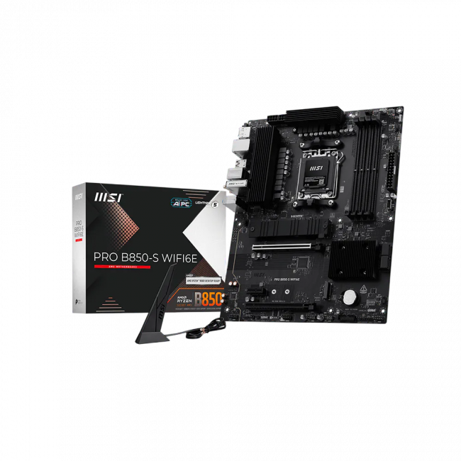 Материнская плата MSI PRO B850-S WIFI6E — для бизнеса и офиса Материнская плата MSI PRO B850-S WIFI6E — для бизнеса и офиса