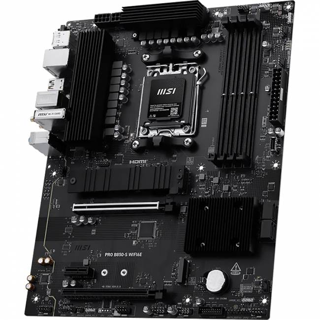 Материнская плата MSI PRO B850-S WIFI6E — для бизнеса и офиса Материнская плата MSI PRO B850-S WIFI6E — для бизнеса и офиса