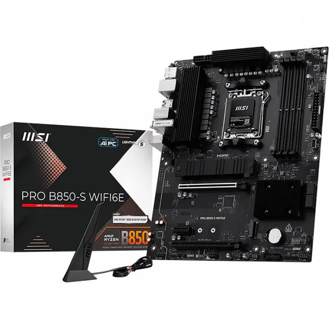 Материнская плата MSI PRO B850-S WIFI6E — для бизнеса и офиса Материнская плата MSI PRO B850-S WIFI6E — для бизнеса и офиса