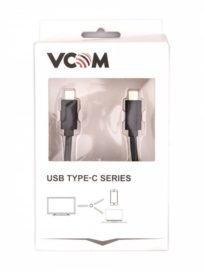 Кабель USB 3.1 Type C  10Гб/с ,5А, Power Deliwery, длина 1,8M, VCOM <CU420-1.8M> VCOM USB 3.2 Type-C (m) - USB 3.2 Type-C (m) 1.8м — для бизнеса и офиса