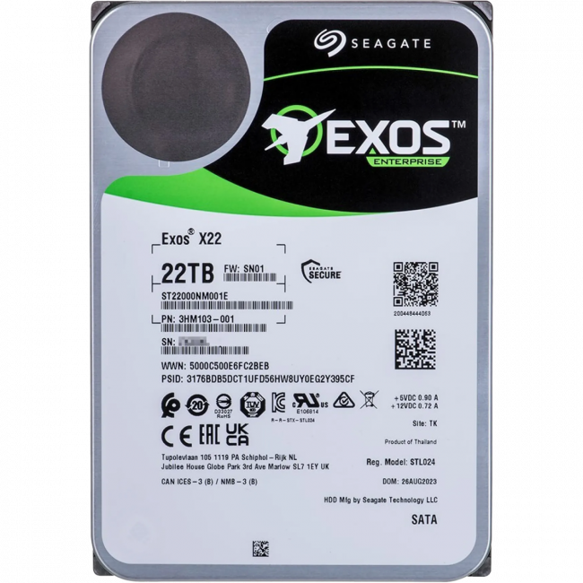 Жесткий диск WD ST22000NM001E — для бизнеса и офиса Жесткий диск WD ST22000NM001E — для бизнеса и офиса