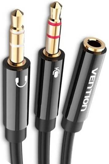 Переходник-разветвитель Vention гибкий Jack 3.5 mm F 4 pin/Jack 3.5 mm M x 2 (OMTP-CTIA) - 0.3м Переходник-разветвитель Vention гибкий Jack 3.5 mm F 4 pin (BHDBY) — для бизнеса и офиса Переходник-разветвитель Vention гибкий Jack 3.5 mm F 4 pin/Jack 3.5 mm M x 2 (OMTP-CTIA) - 0.3м Переходник-разветвитель Vention гибкий Jack 3.5 mm F 4 pin (BHDBY) — для бизнеса и офиса