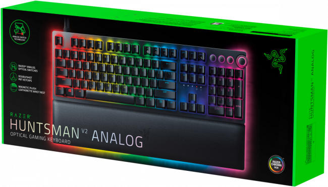 Игровая клавиатура Razer Huntsman V2 Analog - Analog Optical Gaming Keyboard - Russian Layout Razer Huntsman V2 Analog — для бизнеса и офиса