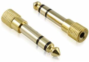 Greenconnect Переходник аудио jack 6,35 mm/jack 3,5 mm, F/M, GCR-AVA04 Greenconnect jack 6.3 mm (m) - mini jack 3.5 mm (f)