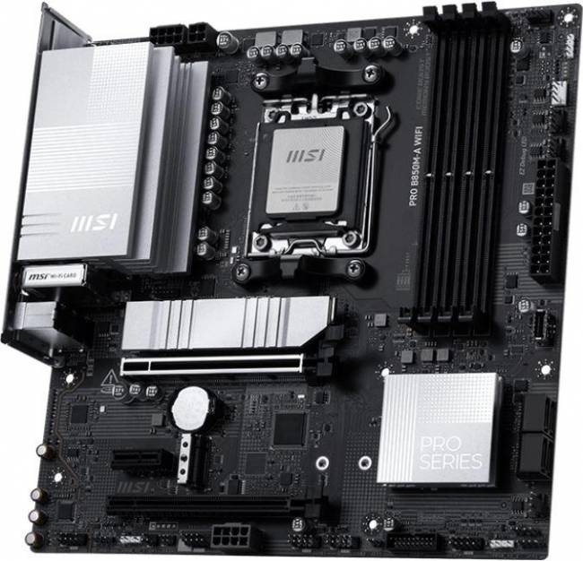 Материнская плата MSI PRO B850M-A WIFI — для бизнеса и офиса Материнская плата MSI PRO B850M-A WIFI — для бизнеса и офиса