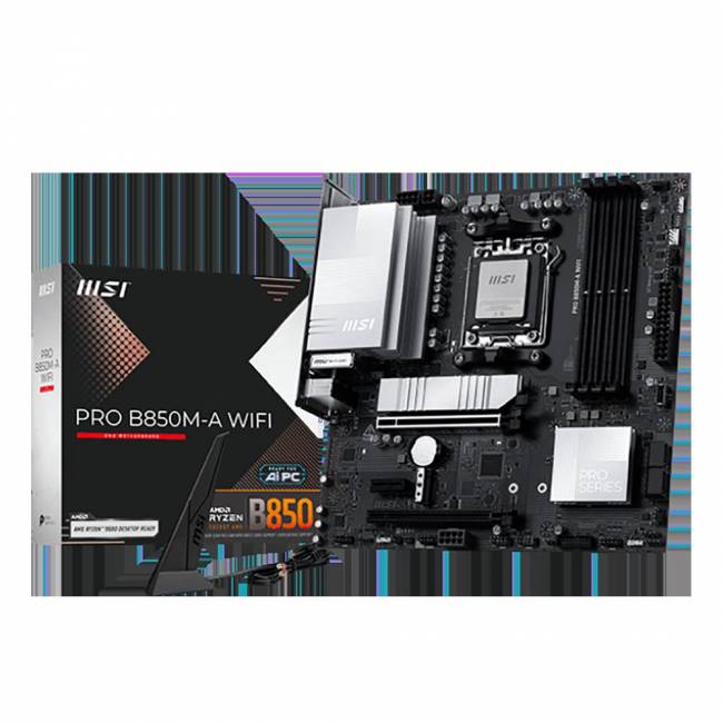 Материнская плата MSI PRO B850M-A WIFI — для бизнеса и офиса Материнская плата MSI PRO B850M-A WIFI — для бизнеса и офиса