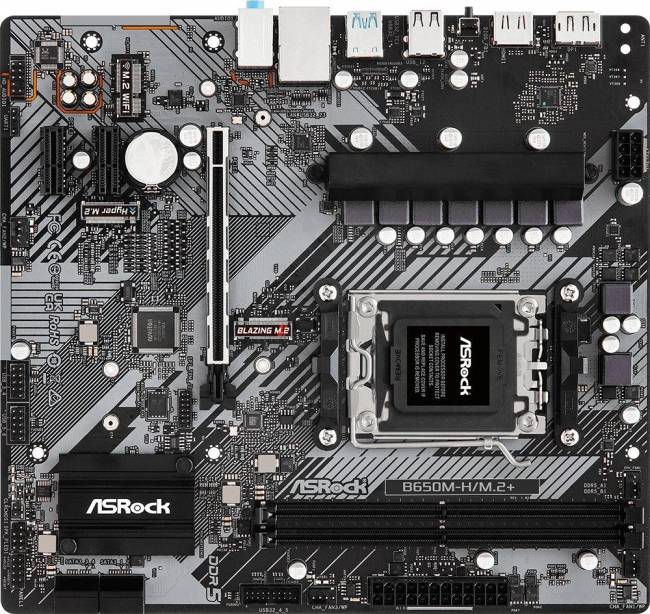 Материнская плата ASRock B650M-H/M.2+ — для бизнеса и офиса Материнская плата ASRock B650M-H/M.2+ — для бизнеса и офиса