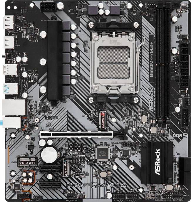 Материнская плата ASRock B650M-H/M.2+ — для бизнеса и офиса Материнская плата ASRock B650M-H/M.2+ — для бизнеса и офиса