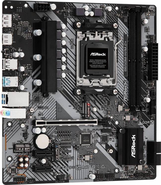 Материнская плата ASRock B650M-H/M.2+ — для бизнеса и офиса Материнская плата ASRock B650M-H/M.2+ — для бизнеса и офиса