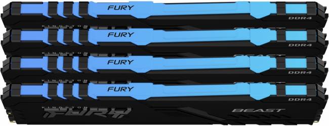 Память оперативная Kingston FURY Beast RGB KF426C16BBAK4/32 — для бизнеса и офиса Память оперативная Kingston FURY Beast RGB KF426C16BBAK4/32 — для бизнеса и офиса