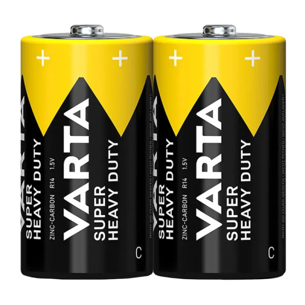 Батарейка Varta SUPERLIFE R14 C Shrink 2 Heavy Duty 1.5V (2014) (2/24/120) VARTA 2014101302 — для бизнеса и офиса Батарейка Varta SUPERLIFE R14 C Shrink 2 Heavy Duty 1.5V (2014) (2/24/120) VARTA 2014101302 — для бизнеса и офиса