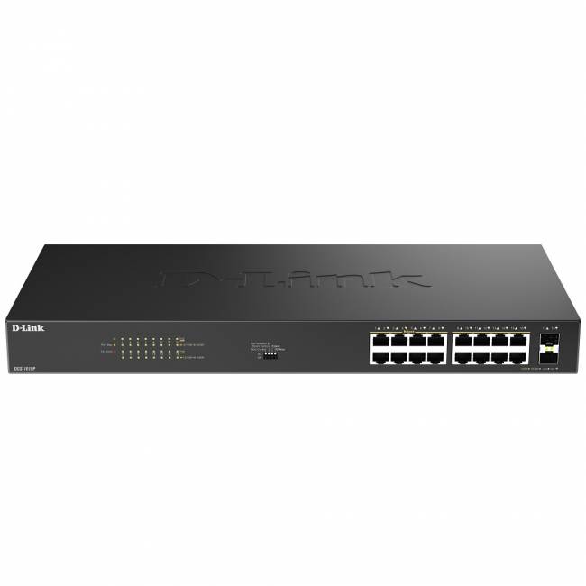 Коммутатор D-Link DGS-1018P/B1A — для бизнеса и офиса Коммутатор D-Link DGS-1018P/B1A — для бизнеса и офиса