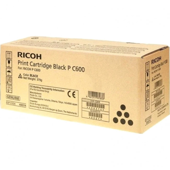 Тонер тип P C600 черный (18К) Ricoh 408314 — для бизнеса и офиса Тонер тип P C600 черный (18К) Ricoh 408314 — для бизнеса и офиса