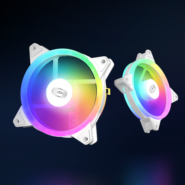 Кулер для корпуса PcCooler F3 T120 ARGB WH — для бизнеса и офиса