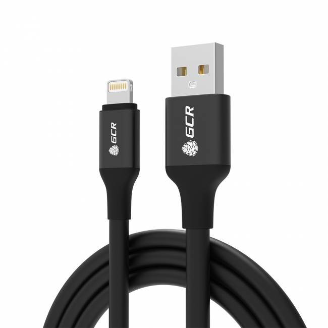NEW GCR Кабель 0.9m Lightning для Iphone 5/6/7/8/X - поддержка всех IOS, MFI, GRADIEN, GCR-52229 Greenconnect USB 2.0 Type-AM - Lightning (m) 0.9м — для бизнеса и офиса