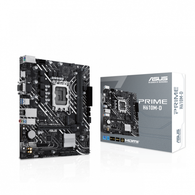 Материнская плата ASUS PRIME H610M-D — для бизнеса и офиса