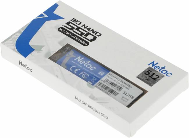 Накопитель SSD Netac NT01N535N-512G-N8X — для бизнеса и офиса Накопитель SSD Netac NT01N535N-512G-N8X — для бизнеса и офиса