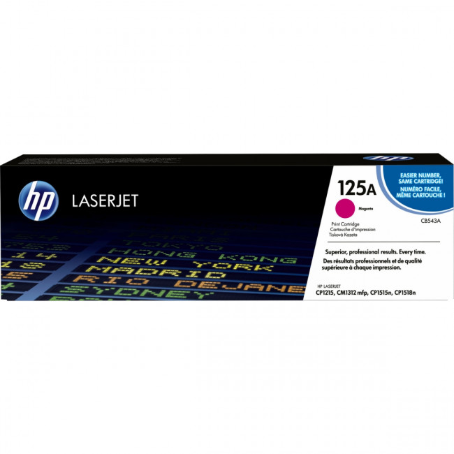 Тонер-картридж HP 125A Magenta Color LaserJet Print Cartridge (CB543A) — для бизнеса и офиса