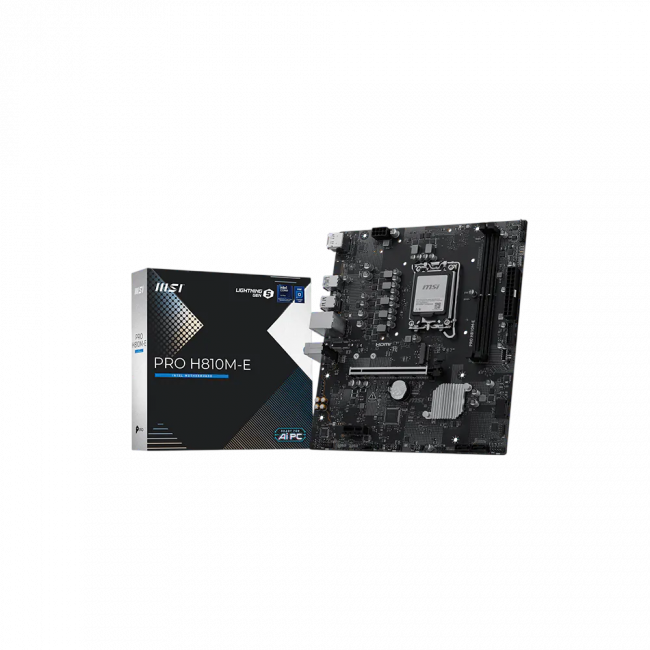 Материнская плата MSI PRO H810M-E — для бизнеса и офиса Материнская плата MSI PRO H810M-E — для бизнеса и офиса