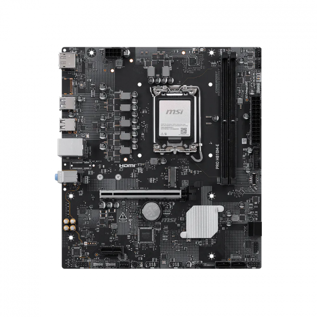 Материнская плата MSI PRO H810M-E — для бизнеса и офиса Материнская плата MSI PRO H810M-E — для бизнеса и офиса