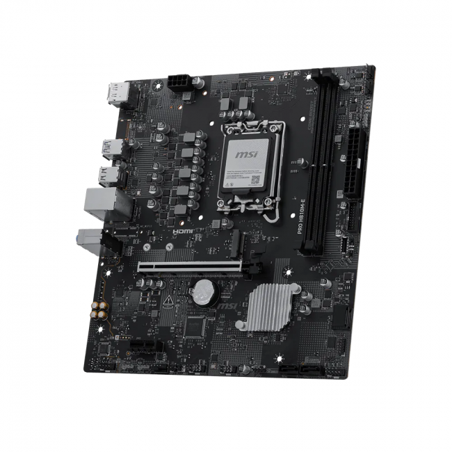 Материнская плата MSI PRO H810M-E — для бизнеса и офиса Материнская плата MSI PRO H810M-E — для бизнеса и офиса