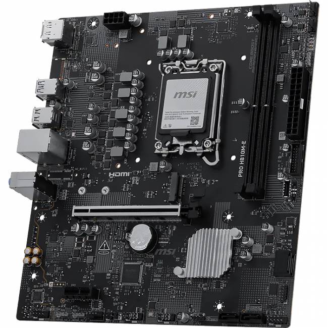 Материнская плата MSI PRO H810M-E — для бизнеса и офиса Материнская плата MSI PRO H810M-E — для бизнеса и офиса