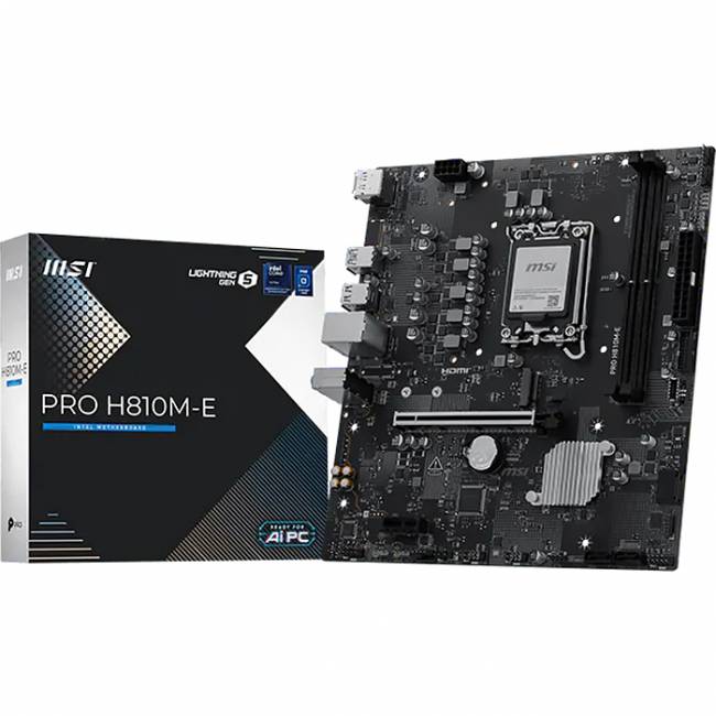 Материнская плата MSI PRO H810M-E — для бизнеса и офиса Материнская плата MSI PRO H810M-E — для бизнеса и офиса