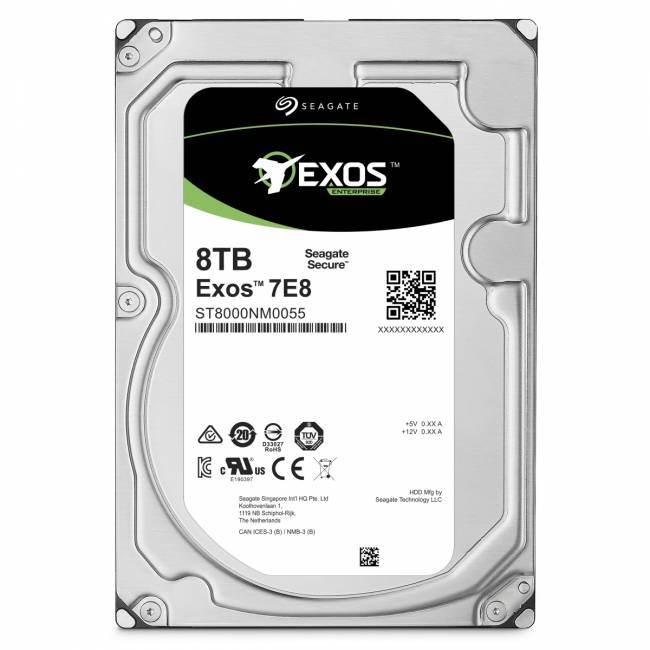 Жесткий диск Seagate Exos 7E8 ST8000NM0055 — для бизнеса и офиса Жесткий диск Seagate Exos 7E8 ST8000NM0055 — для бизнеса и офиса
