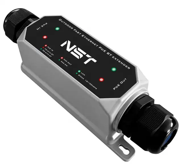 Уличный PoE удлинитель NST NS-EX-1FP/W — для бизнеса и офиса Уличный PoE удлинитель NST NS-EX-1FP/W — для бизнеса и офиса