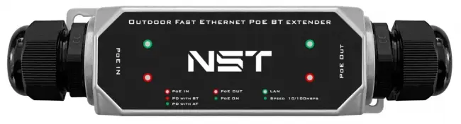 Уличный PoE удлинитель NST NS-EX-1FP/W — для бизнеса и офиса Уличный PoE удлинитель NST NS-EX-1FP/W — для бизнеса и офиса