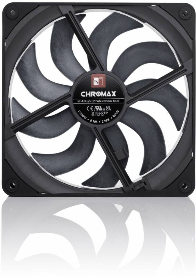 Кулер для корпуса Noctua NF-A14x25 G2 PWM chromax.black.swap — для бизнеса и офиса Кулер для корпуса Noctua NF-A14x25 G2 PWM chromax.black.swap — для бизнеса и офиса