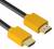 Greenconnect Кабель 0.3m HDMI версия 2.0, HDR 4:2:2, Ultra HD, 4K 60 fps 60Hz/5K*30Hz, 3D, AUDIO, 18.0 Гбит/с, 28/28 AWG, OD7.3mm, тройной экран, черный, желтые коннекторы, GCR-HM441-0.3m Greenconnect HDMI (m) - HDMI (m) 0.3м — для бизнеса и офиса
