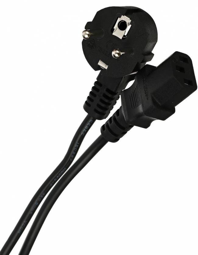 Кабель компьютер --> розетка 220V ( угловая Евровилка) <VDE> 3G*0,5mm2 VCOM <CE021-CU0.5-3> , 3,0 м VCOM CE021-CU0.5-3M — для бизнеса и офиса