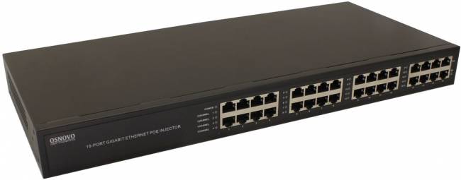 Инжектор OSNOVO Midspan-16/250RG — для бизнеса и офиса Инжектор OSNOVO Midspan-16/250RG — для бизнеса и офиса