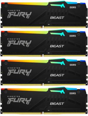 Память DDR5 4x32GB 5600MHz Kingston KF556C40BBAK4-128