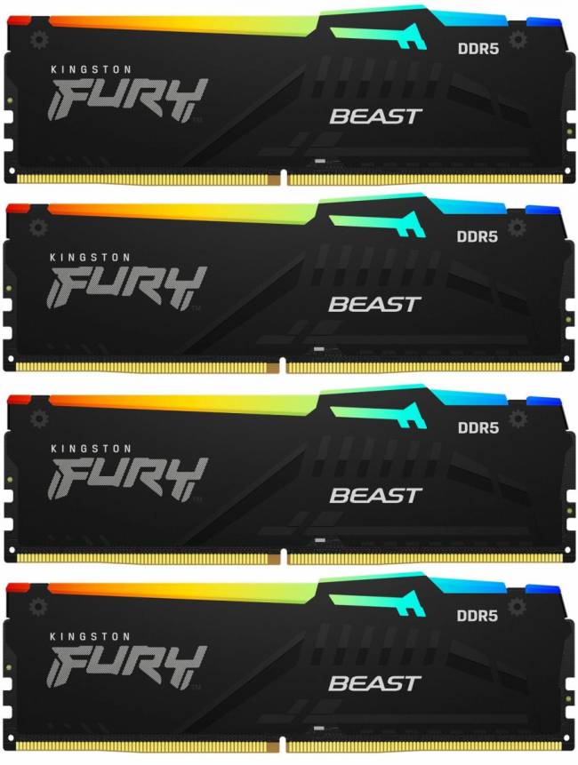 Память DDR5 4x32GB 5600MHz Kingston KF556C40BBAK4-128 — для бизнеса и офиса Память DDR5 4x32GB 5600MHz Kingston KF556C40BBAK4-128 — для бизнеса и офиса