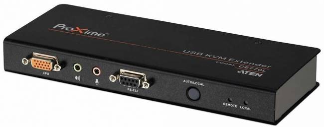 Удлинитель консоли (клав./мышь USB+мон.+аудио+RS232) на 200м ATEN CE770 — для бизнеса и офиса Удлинитель консоли (клав./мышь USB+мон.+аудио+RS232) на 200м ATEN CE770 — для бизнеса и офиса