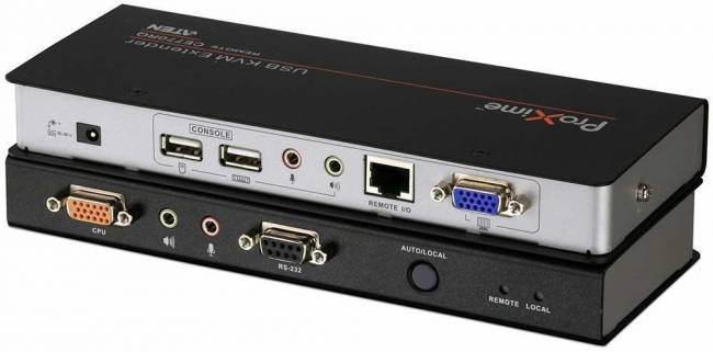 Удлинитель консоли (клав./мышь USB+мон.+аудио+RS232) на 200м ATEN CE770 — для бизнеса и офиса Удлинитель консоли (клав./мышь USB+мон.+аудио+RS232) на 200м ATEN CE770 — для бизнеса и офиса