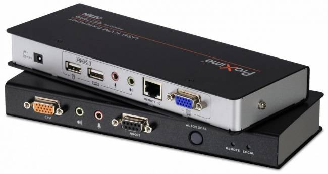 Удлинитель консоли (клав./мышь USB+мон.+аудио+RS232) на 200м ATEN CE770 — для бизнеса и офиса Удлинитель консоли (клав./мышь USB+мон.+аудио+RS232) на 200м ATEN CE770 — для бизнеса и офиса