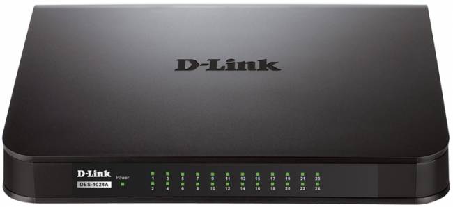 Сетевой коммутатор Коммутатор D-Link DES-1024A/E1B — для бизнеса и офиса Сетевой коммутатор Коммутатор D-Link DES-1024A/E1B — для бизнеса и офиса