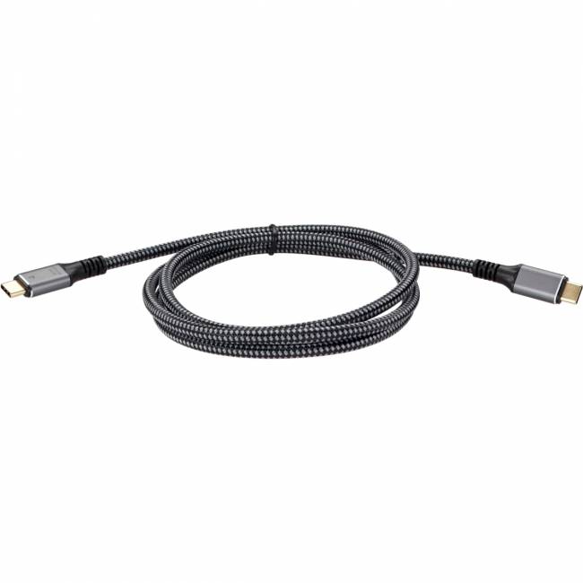 Кабель USB4 TypeC(M)--TypeC(M), 5K@60Hz, 40GBps, PD 240W, 5A, VCOM, 1.2м <CU541M-1.2M> Кабель VCOM USB Type-C M/USB Type-C M (CU541M-1.2M) — для бизнеса и офиса