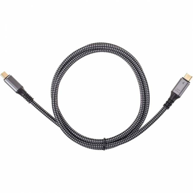 Кабель USB4 TypeC(M)--TypeC(M), 5K@60Hz, 40GBps, PD 240W, 5A, VCOM, 1.2м <CU541M-1.2M> Кабель VCOM USB Type-C M/USB Type-C M (CU541M-1.2M) — для бизнеса и офиса