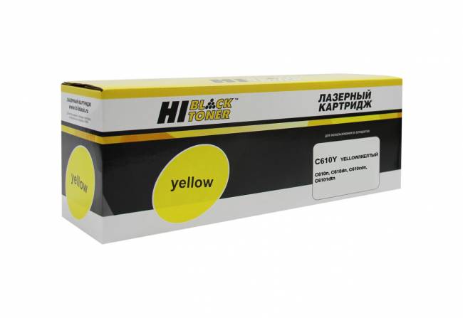 Тонер-картридж Hi-Black (HB-44315321/44315305) для OKI C610, Y, 6K — для бизнеса и офиса Тонер-картридж Hi-Black (HB-44315321/44315305) для OKI C610, Y, 6K — для бизнеса и офиса