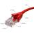 GCR Патч-корд прямой 5.0m UTP кат.6, красный, 24 AWG, литой, ethernet high speed, RJ45, T568B Greenconnect RJ45(m) - RJ45(m) Cat. 6 U/UTP PVC 5м — для бизнеса и офиса
