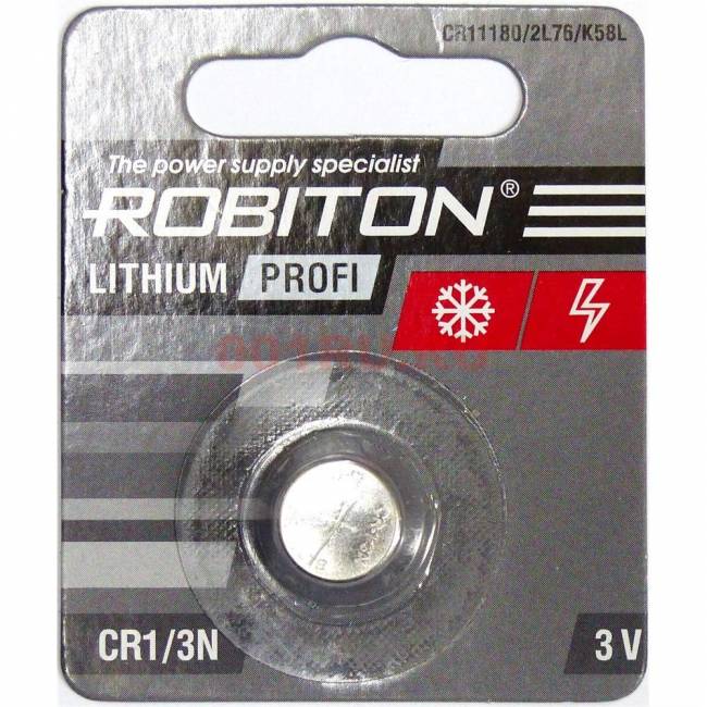 Литиевый элемент питания ROBITON PROFI CR1/3N 3V — для бизнеса и офиса Литиевый элемент питания ROBITON PROFI CR1/3N 3V — для бизнеса и офиса
