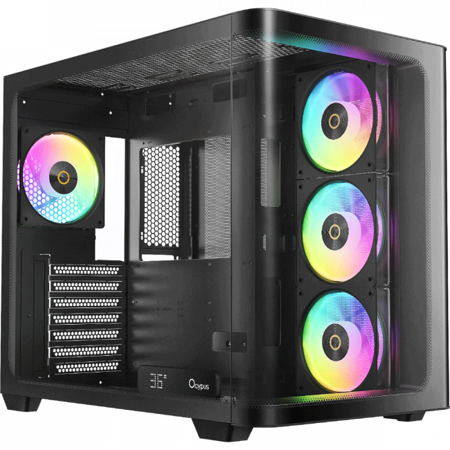 Корпус ПК без блока питания Ocypus Iota-C70-BKD400CD-GL — для бизнеса и офиса