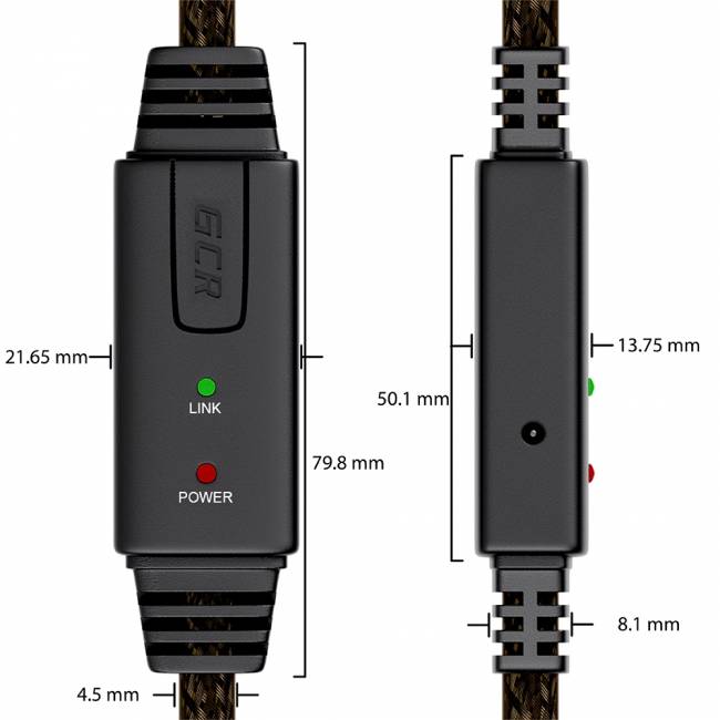 GCR Кабель активный 15.0m USB 2.0, AM/mini 5P, черно-прозрачный, с усилителем сигнала, разъём для доп.питания, 28/24 AWG, GCR-UM2M5P1-BD2S-15.0m Greenconnect USB 2.0 Type-AM - miniUSB 15м — для бизнеса и офиса GCR Кабель активный 15.0m USB 2.0, AM/mini 5P, черно-прозрачный, с усилителем сигнала, разъём для доп.питания, 28/24 AWG, GCR-UM2M5P1-BD2S-15.0m Greenconnect USB 2.0 Type-AM - miniUSB 15м — для бизнеса и офиса