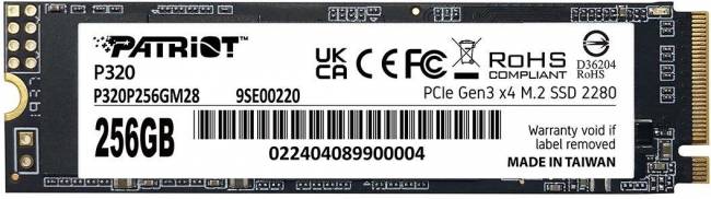 Накопитель SSD Patriot P320P256GM28 — для бизнеса и офиса Накопитель SSD Patriot P320P256GM28 — для бизнеса и офиса