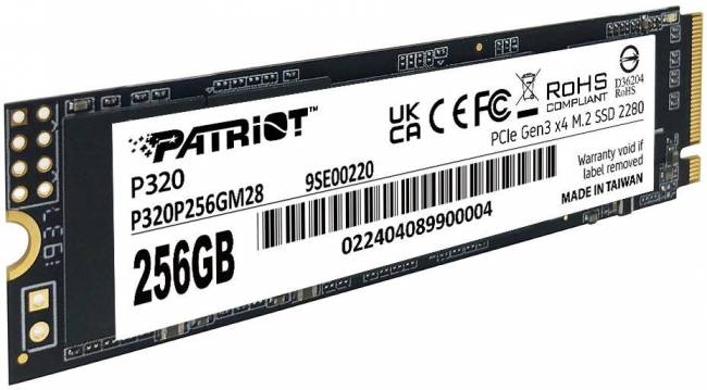 Накопитель SSD Patriot P320P256GM28 — для бизнеса и офиса Накопитель SSD Patriot P320P256GM28 — для бизнеса и офиса